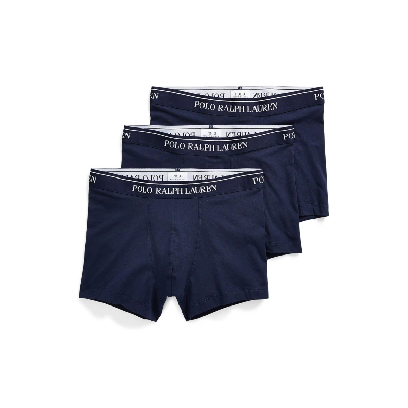 Image of Polo Ralph Lauren 3 Pack Classic Trunks Navy XXL