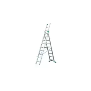 image of 2.9M Industrial Aluminium Combination Ladder