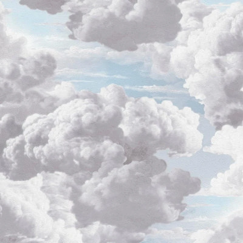 Image of As Creation Grey Blue Metropolis Painted Cloud Wallpaper Textured Paste The Wall Vinyl