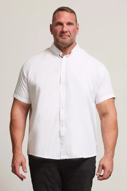 Image of BadRhino BadRhino Men Poplin Shirt in White Size: 7-8X-Large White 7-8XL Male 5063110894933