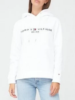 image of Tommy Hilfiger Essential Hilfiger Hoodie - White