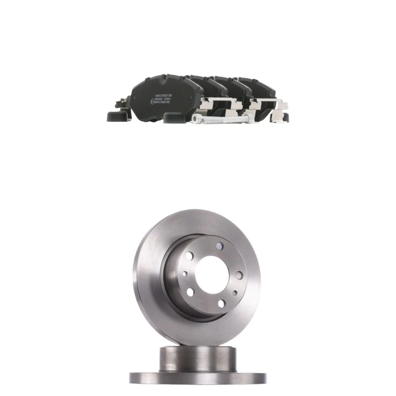Image of RIDEX 3405B3267 Brake disc and pads set Front Axle, Brake Disc Type: Solid, prepared for wear warning indicator Brake Set,disc brakes (3405)