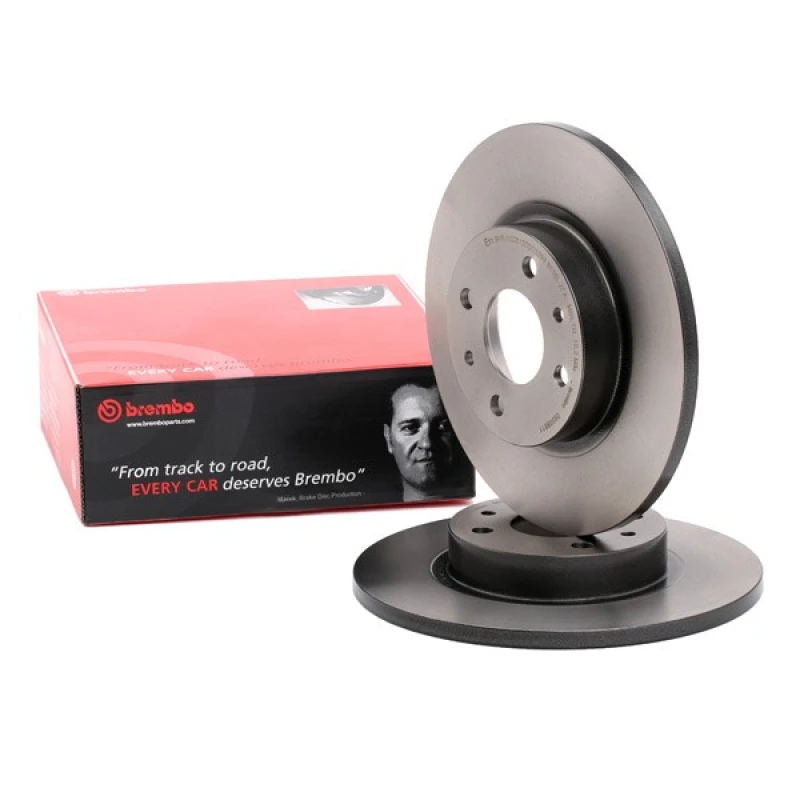 Image of BREMBO 08.5086.11 Brake disc solid, Coated, with bolts/screws Brake Disc (82)