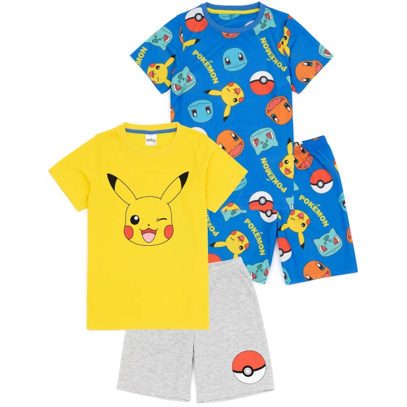 Image of Pokemon Short Sleeve Short Leg Pyjama Set Multi unisex