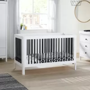 image of Ickle Bubba Tenby Classic Cot Bed Black and white