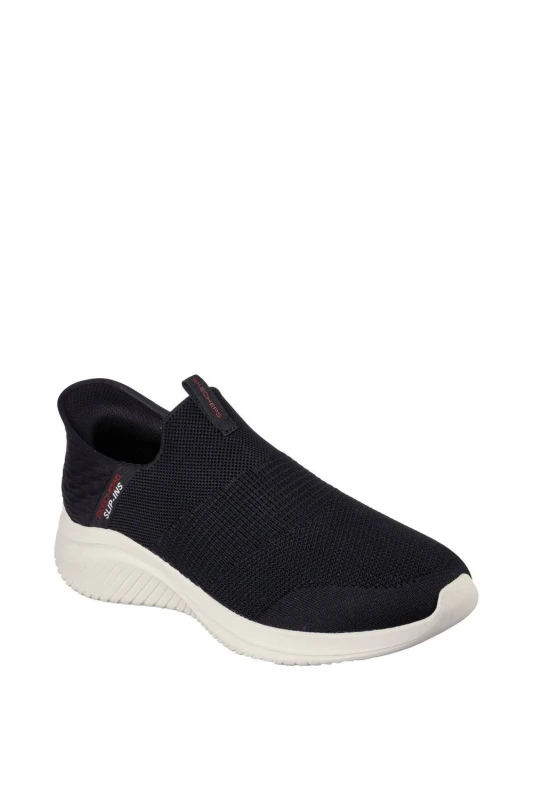 Image of Skechers Men Ultra Flex 3.0 Smooth Step Wide Trainers in Black Size: 9 Black 9 Male 196642936880