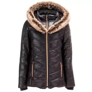 image of Firetrap Luxe Bubble Jacket Junior Girls - Black