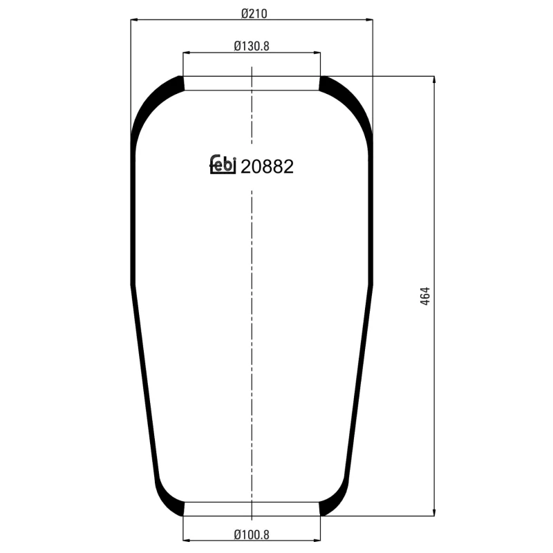 Image of FEBI BILSTEIN 20882 Boot, air suspension Boot,air suspension (324)