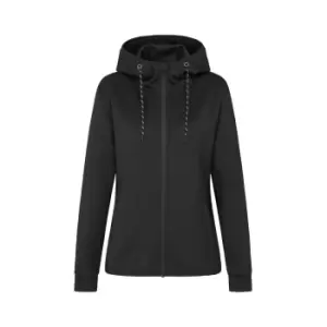 image of Stedman Womens/Ladies Scuba Recycled Hooded Jacket (S) (Black Opal)