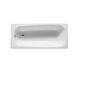 image of Roca Contesa Straight Bath No Anti Slip No Tap Holes 1700x700mm Excluding Legs - 360824