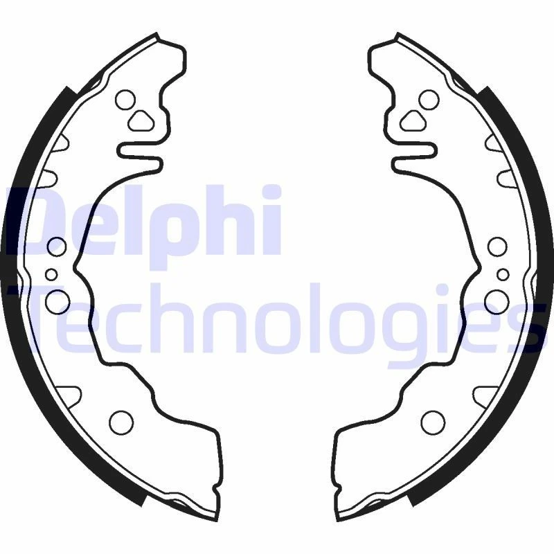 Image of DELPHI Brake Shoe Set DELPHI LS2023