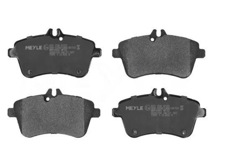 Image of MEYLE 025 238 8120 Brake pad set Front Axle, excl. wear warning contact, Original Quality, with anti-squeak plate Brake Pad Set,disc brake (402)