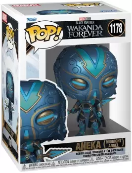 Image of Black Panther Wakanda Forever - Aneka (Midnight Angel) vinyl figurine no. 1178 Funko Pop! multicolor