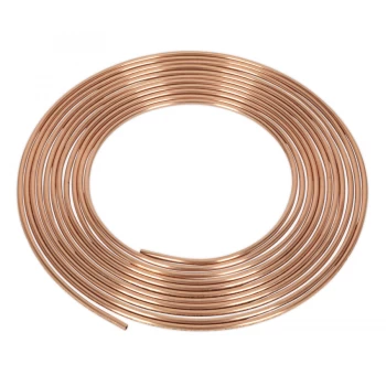 image of SEALEY CBP002 Brake Pipe Copper Tubing 22 Gauge 3/16" x 25ft BS EN 12449 C106