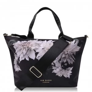 image of Ted Baker Floral Shopper Bag - black