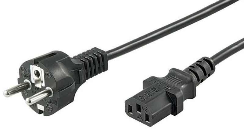 Image of Microconnect PE020418 power cable Black 1.8 m CEE7/7 C13 coupler