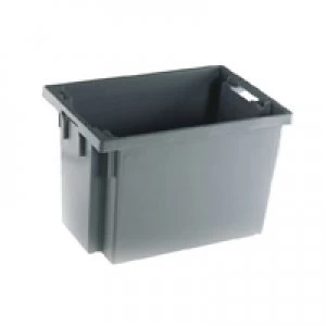 image of Slingsby Solid Slide StackNesting Container 600X400X400mm Grey 382976