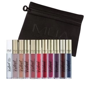 image of MUA 12 Lip Lacquer with MUA Makeup Bag