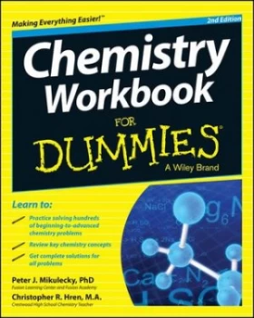 Image of Chemistry Workbook for Dummies by Peter J. Mikulecky Paperback