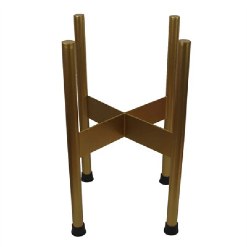 Image of Leaf Medium Gold Planter Stand (Planter not included) 38.5cm x 18cm Gold unisex