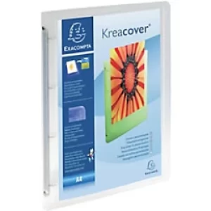 Image of Exacompta Ring Binder Polypropylene A4 4 ring Transparent White