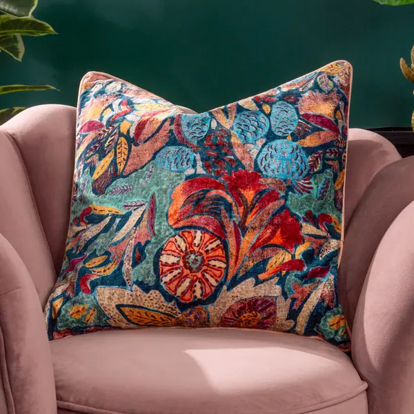 image of Hebonne Cushion Navy, Navy / 50 x 50cm / Polyester Filled