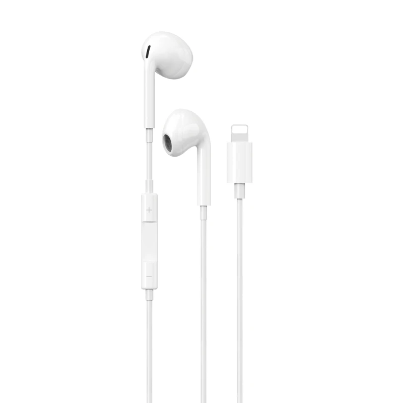 Image of Maplin Wired Earbuds Lightning Classic Fit Hands Free Calling Volume B