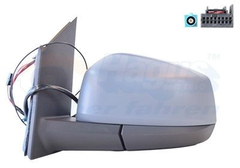 Image of VAN WEZEL Wing mirror VAN WEZEL 5707817