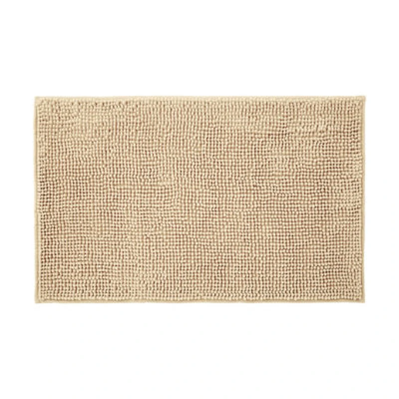 Image of Allure Bath Fashions Chenille Bobble Bath Mat Non Slip 50 X 80Cm - Beige