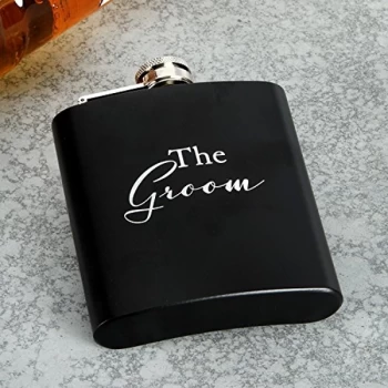 Amore By Juliana 6oz Hip Flask - The Groom