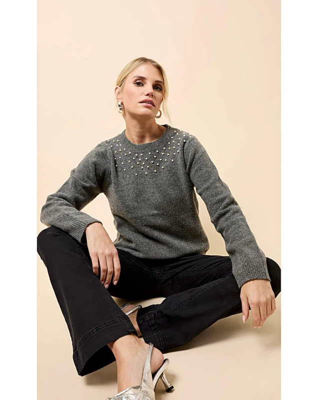 Image of Little Mistress Little Mistress Grey Jumper Grey - Little Mistress - Size: XL Grey Female XL RF75804