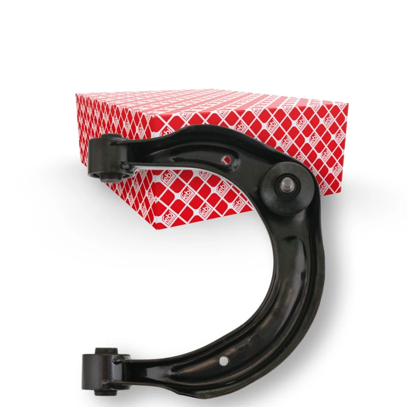 Image of FEBI BILSTEIN 41697 Suspension arm Control Arm, Sheet Steel, Upper, with ball joint, with rubber mounts Sheet Steel Track Control Arm (273)