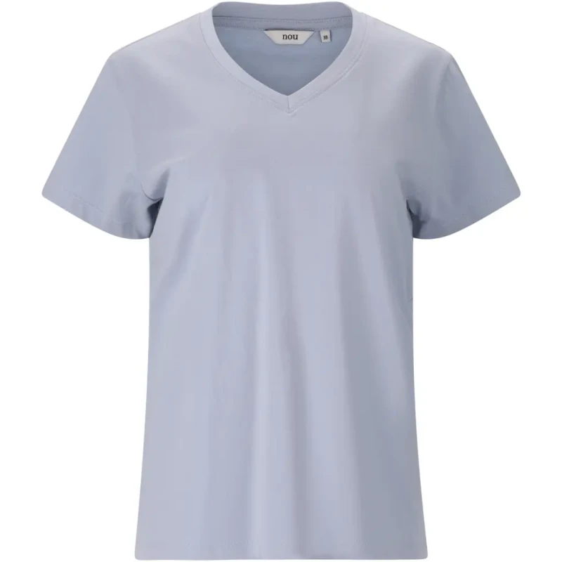 Image of Nou Womens V-neck T-Shirt Nou Magali Bleu Female 36