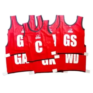 Image of Rhino Netball Bibs (red, Junior)