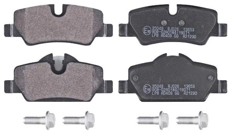 Image of A.B.S. 35049 Brake pad set prepared for wear warning indicator Brake Pad Set,disc brake (402)