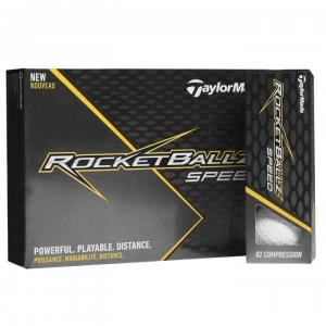 image of TaylorMade Rocketballz Speed Golf Balls - White