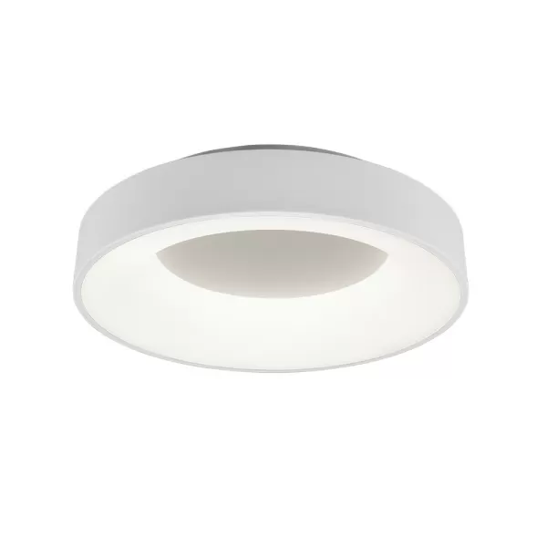 image of Girona Modern 27W LED Semi Flush Light White Matt 4000K