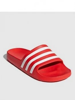 image of Adidas Adilette Aqua Slide - Red/White