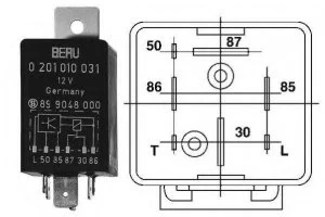 Image of Beru GR031 / 0201010031 Glow Plug Control Unit Replaces 171 911 261 D