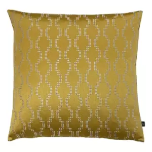 image of Nash Embroidered Cushion Antique/Gold, Antique/Gold / 50 x 50cm / Polyester Filled