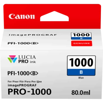 Image of Canon PFI1000 Blue Ink Cartridge