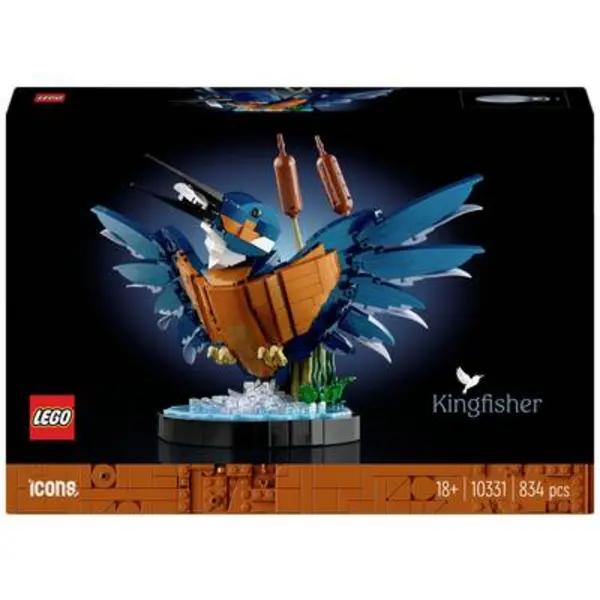 image of LEGO Icons Kingfisher Bird Building Kit for Adults 10331