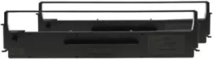 Image of Epson SIDM Black Ribbon Cartridge for LQ-350/300+/300+II, Dualpack