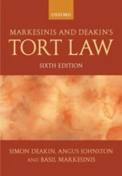 Image of Markesinis and Deakins Tort Law by Fba Simon Deakin Paperback
