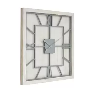 Image of Hill Interiors Williston Square Wall Clock in White