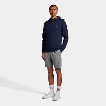 Mens Sweat Short With Contrast Piping - Mid Grey Marl - XL