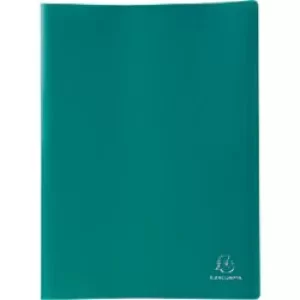 image of Exacompta Display Books PP Eco A4, 100 Pkts, Dark Green, Pack of 8