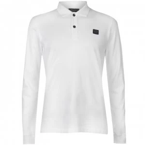 image of PAUL AND SHARK Long Sleeved Polo Shirt - White 010