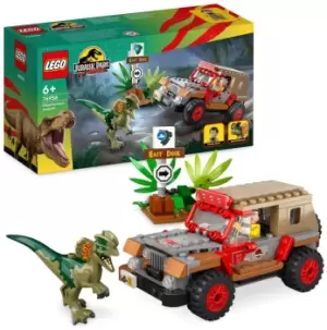 image of LEGO Jurassic Park Dilophosaurus Ambush Dinosaur Toys 76958