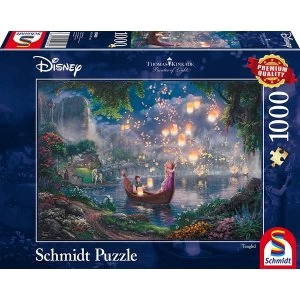 image of Thomas Kinkade Disney Tangled 1000 Piece Jigsaw Puzzle